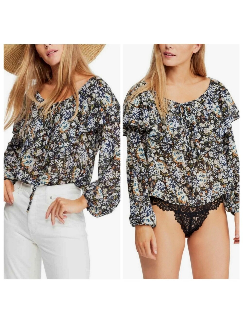 🆕️ Free People Say It to Me Bodysuit Lace Boho Coquette Resortwear Medium